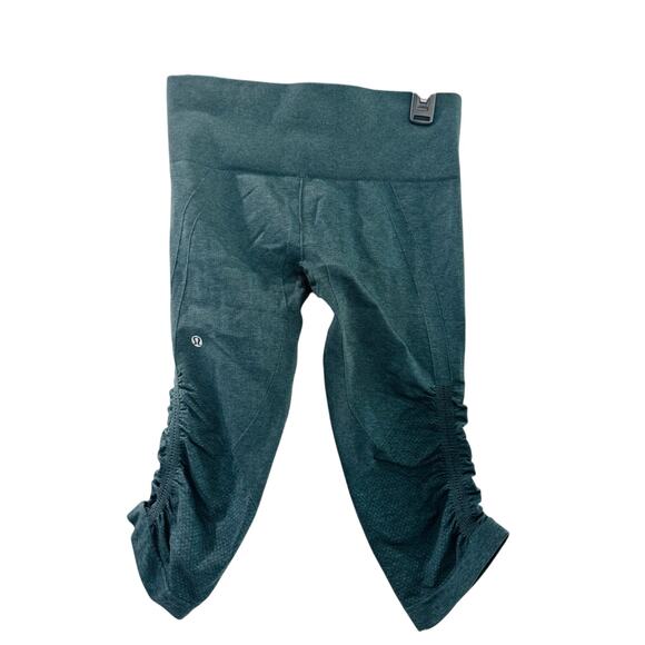 Lululemon In The Flow Cropped Yoga Leggings 4 WAIST 26 (without stretch) - Picture 1 of 5